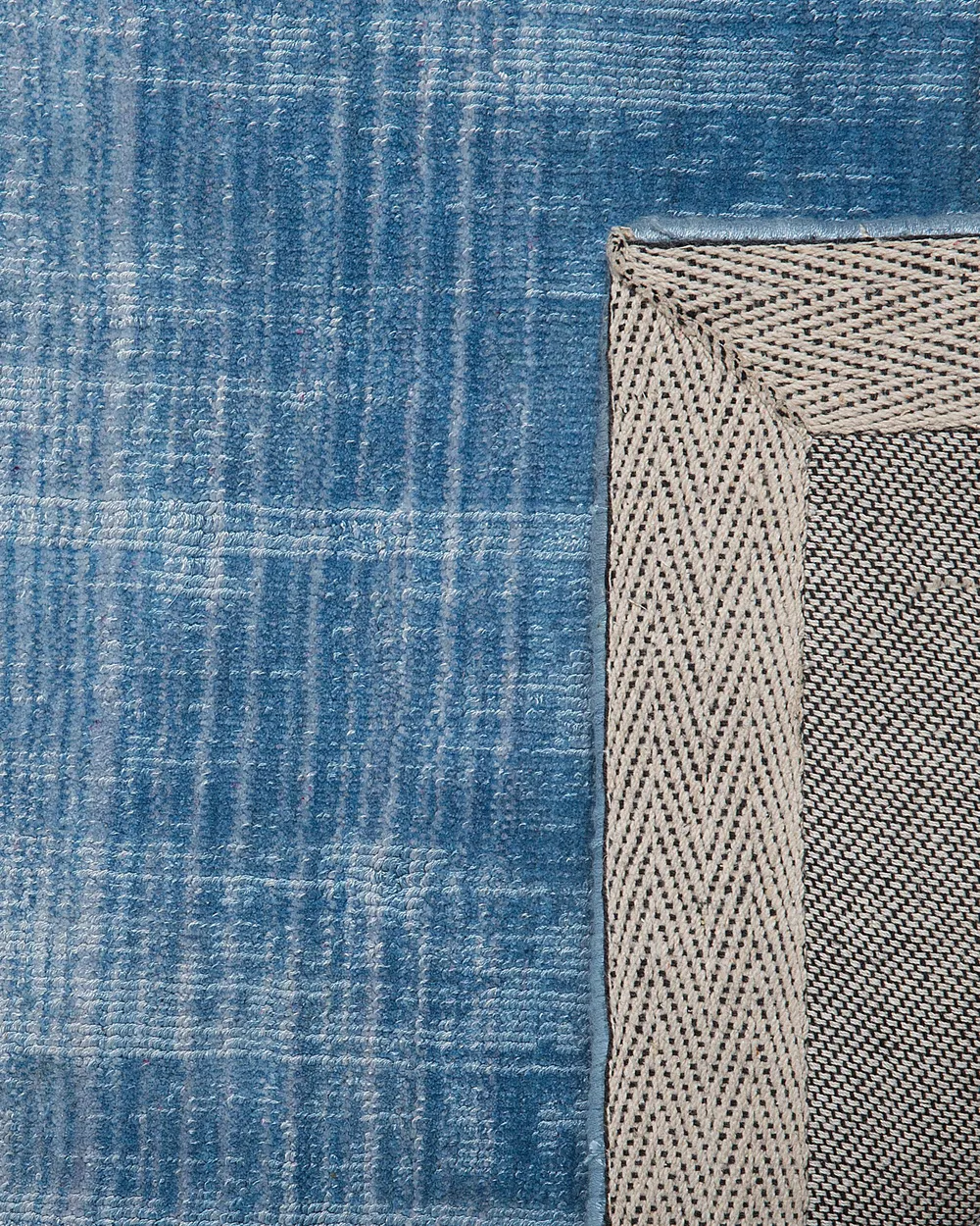 Rug ERCIS Blue 140 x 200 cm Viscose_710354