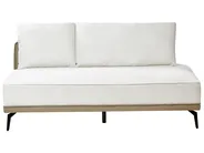 Ecksofa 3-Sitzer MYKEN Stoff Cremeweiß rechtsseitig_939638