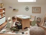 Kindertisch mit Stühlen LUCAS Hellbraun / Grün_1088041