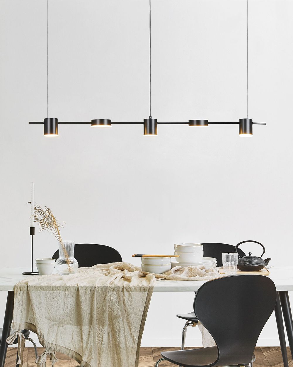 LED Pendant Lamp SESTRA Metal Black