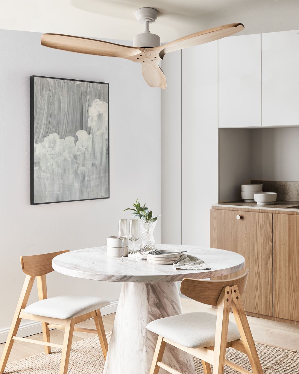 Ceiling Fan ARANI with Remote Light Brown