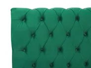 Bett mit Lattenrost Samtstoff AVALLON 180 x 200 cm Smaragdgrün_729232