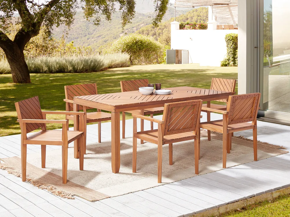 Garden Chair BARATTI Acacia Wood Brown_869018