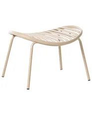 Gartenstuhl 2er Set CASPERIA mit Fußstütze Hellbeige_1032440