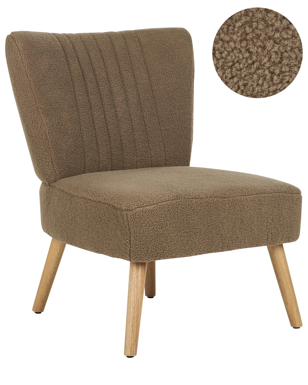 Sessel VAASA Bouclé Braun