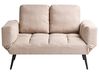 Schlafsofa 2-Sitzer BREKKE Stoff Beige