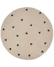 Kinderteppich DURG Beige ø 140 cm Baumwolle_904017
