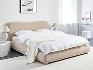 Bett mit Stauraum BLAGNAC Bouclé Beige 180 x 200 cm_1172504