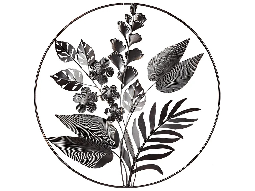 Wandobjekt Blume DUBNIUM Metall 70 cm Grün_933851
