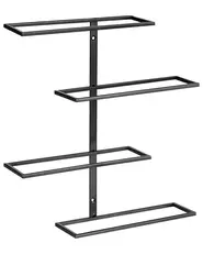 Wall Mounted Wine Rack EINSTEINIUM Metal Black_962657