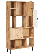 Regal mit 5 Ebenen AMOS 185 cm Hellbraun_955909
