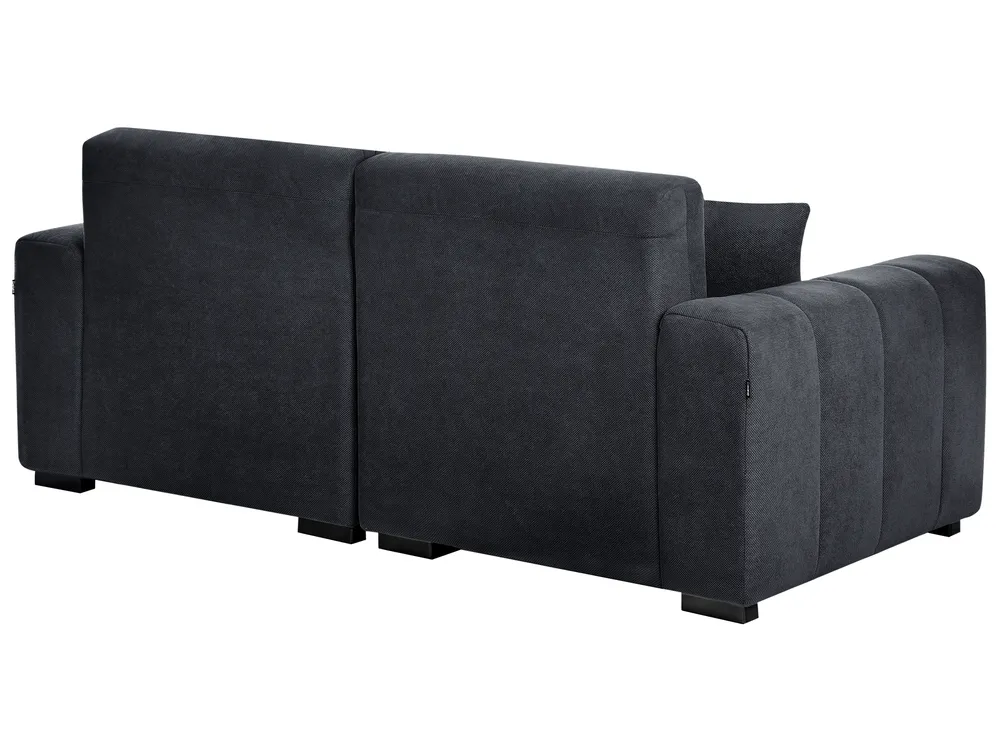 Sofa 3-Sitzer FAUSKAN Stoff Schwarz_969048