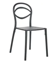 Gartenstuhl 4er Set COVOLO Schwarz_1017289