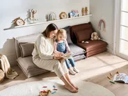 1-Sitzer Schlafsofa DELLEN Stoff Beige_1031138