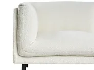 Sofa 3-Sitzer VORGOD Bouclé Cremeweiß_996648