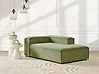 Linksseitige Chaiselongue ARDAL Cord Grün