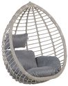 Hängesessel TOLLO Polyrattan Grau