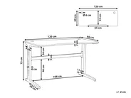 Gamebureau DEXTER 120 cm 60 cm RGB LED Zwart_795345