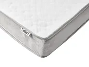 Boxspringbett ohne Kopfteil Stoff COUNTESS 180 x 200 cm Hellgrau_1054453