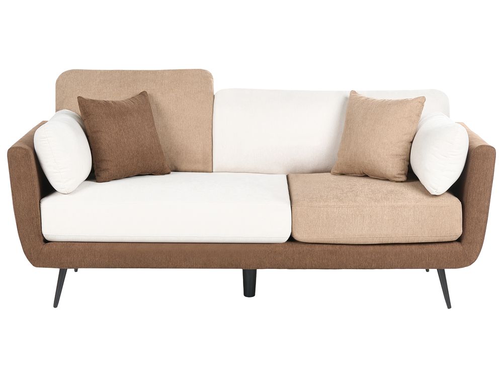 Sofa 3 Seater BOLGA Fabric Brown