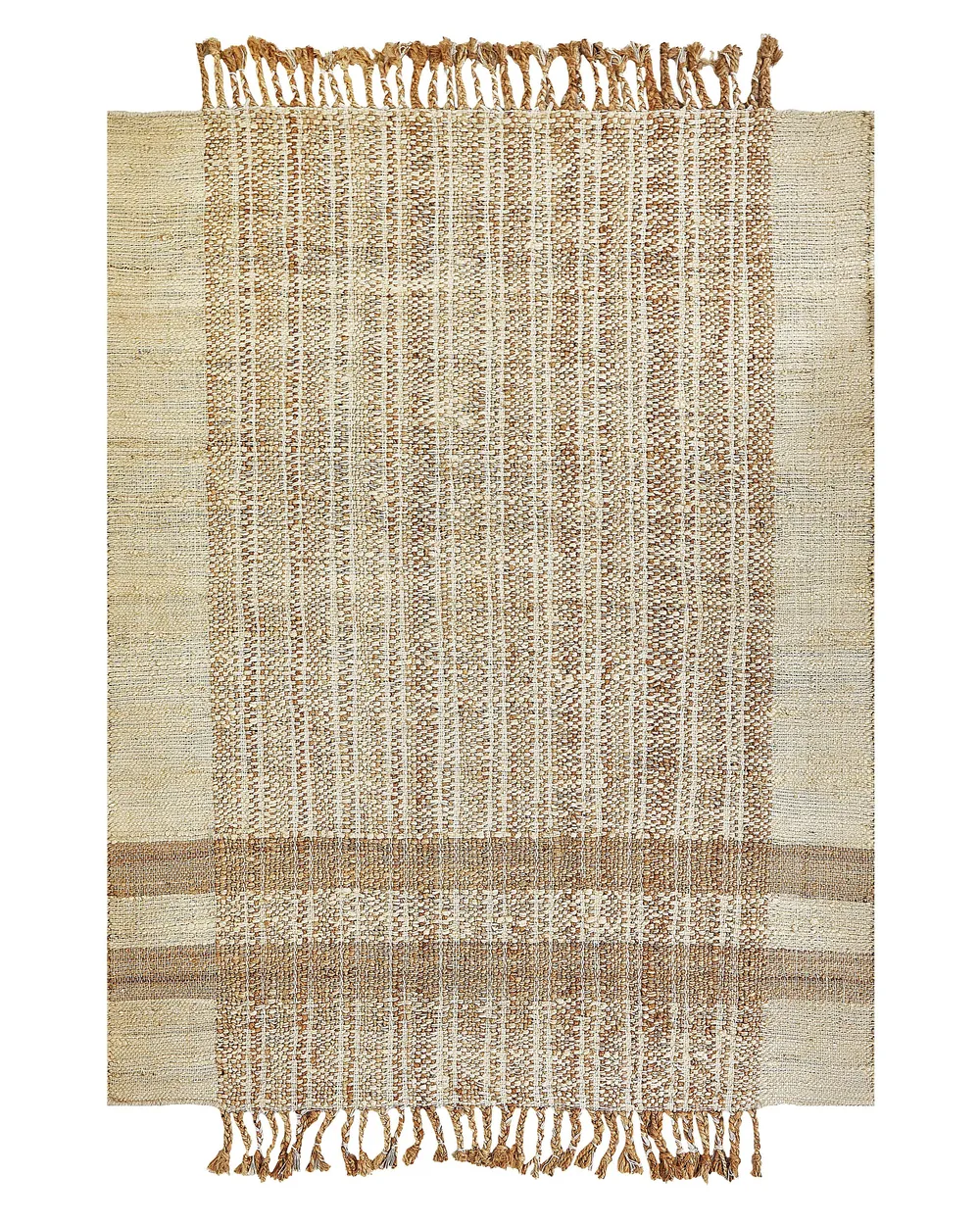 Teppich ORTAOBA Beige 140 x 200 cm Jute
