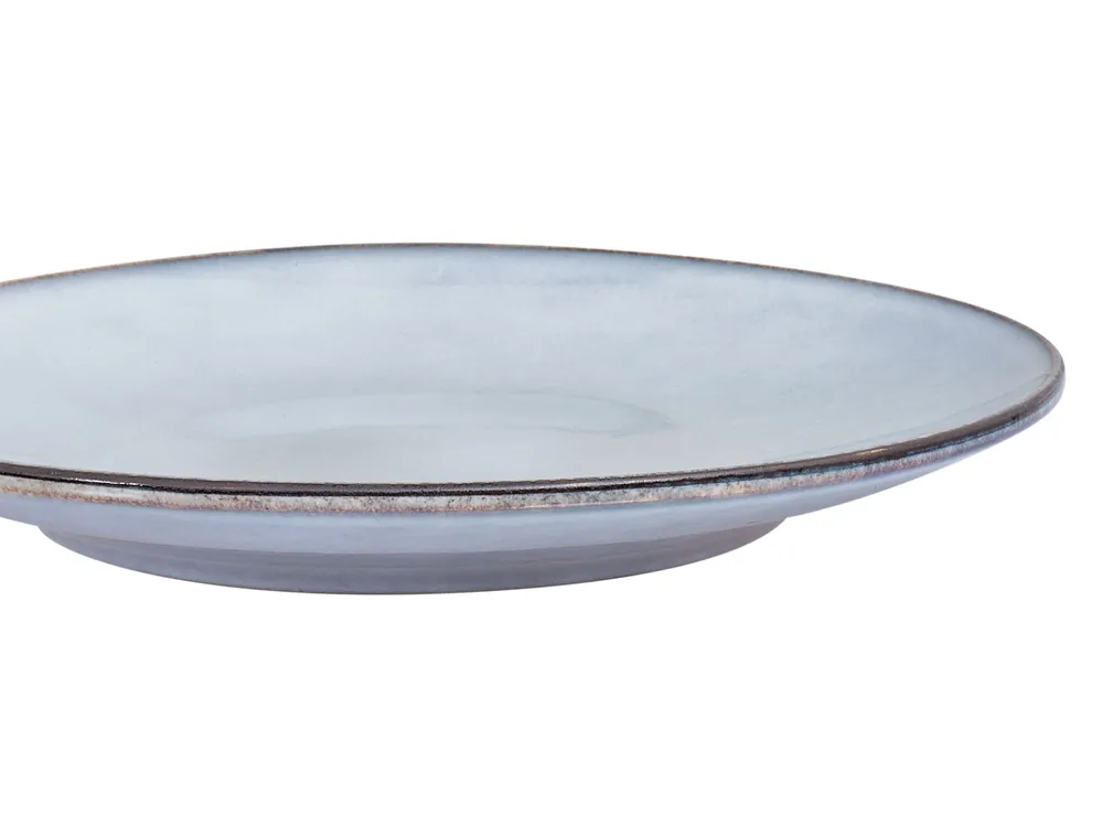 Speiseteller 4er Set JUNIPER Steinzeug Hellblau_957211