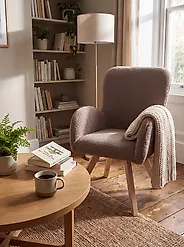 Sessel BJARN Bouclé Braun_1178992