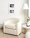 Drehsessel MAGNOR Stoff Hellbeige