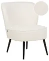 Sessel VOSS Bouclé Weiß