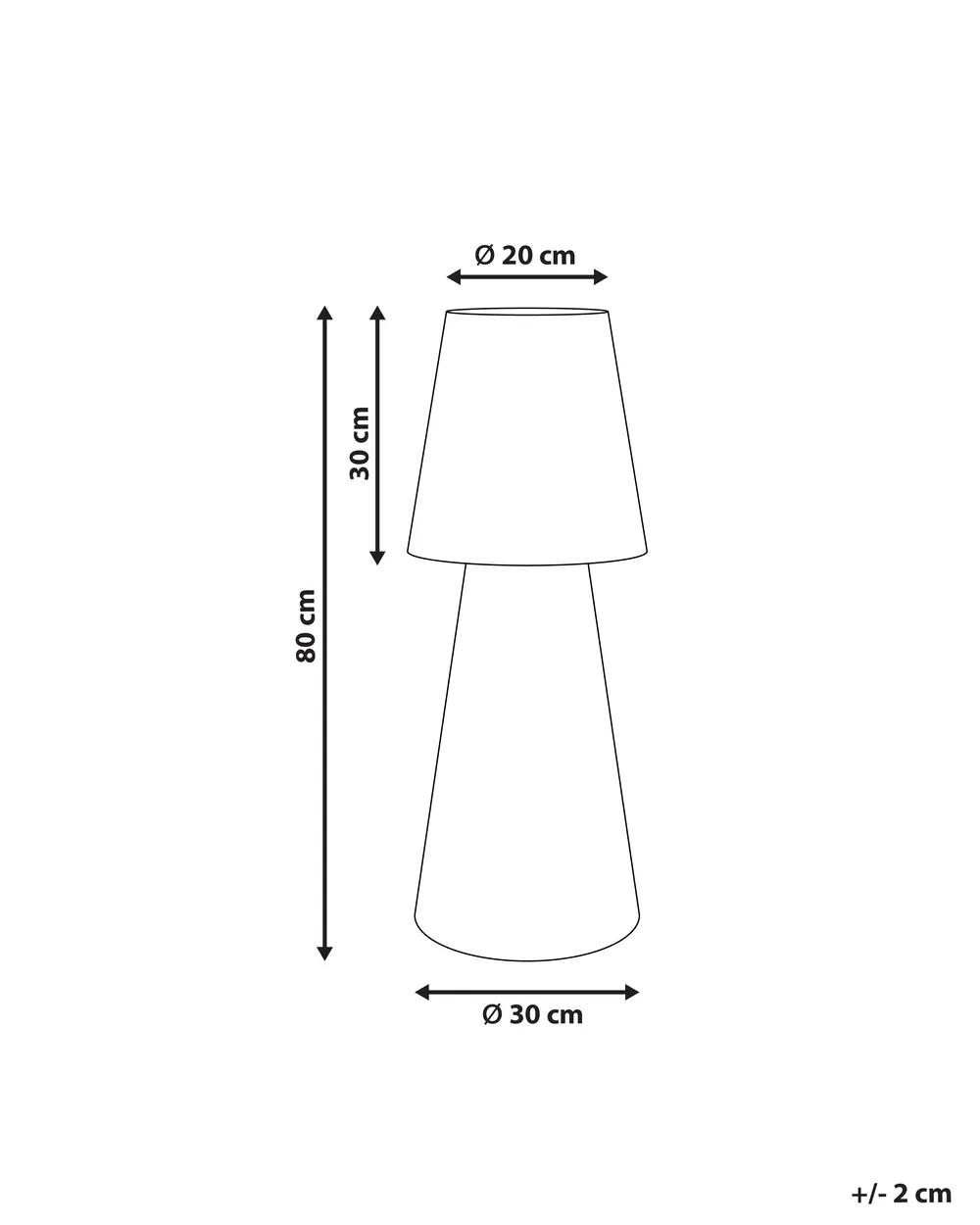 LED-Stehlampe für den Außenbereich SABANAS mit Fernbedienung Weiß_959864