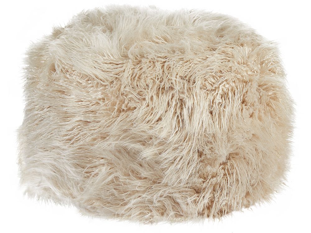 Pouf TUKKI Webpelz Hellbeige
