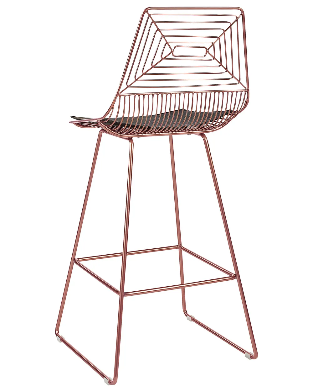 Set of 2 Bar Chairs BISBEE Metal Rose Gold_868496