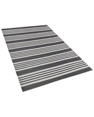 Outdoorteppich DELHI Schwarz 120 x 180 cm_766378