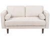 Sofa 2-Sitzer NURMO Stoff Hellbeige
