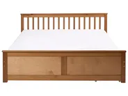 Bett mit 2 Schubladen OLENDON Kiefernholz Braun 180 x 200 cm_1068617