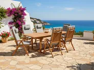 Outdoor Sitzkissen 6er Set JAVA/AMANTEA PREMIUM 50 x 71 cm Grau meliert_994019