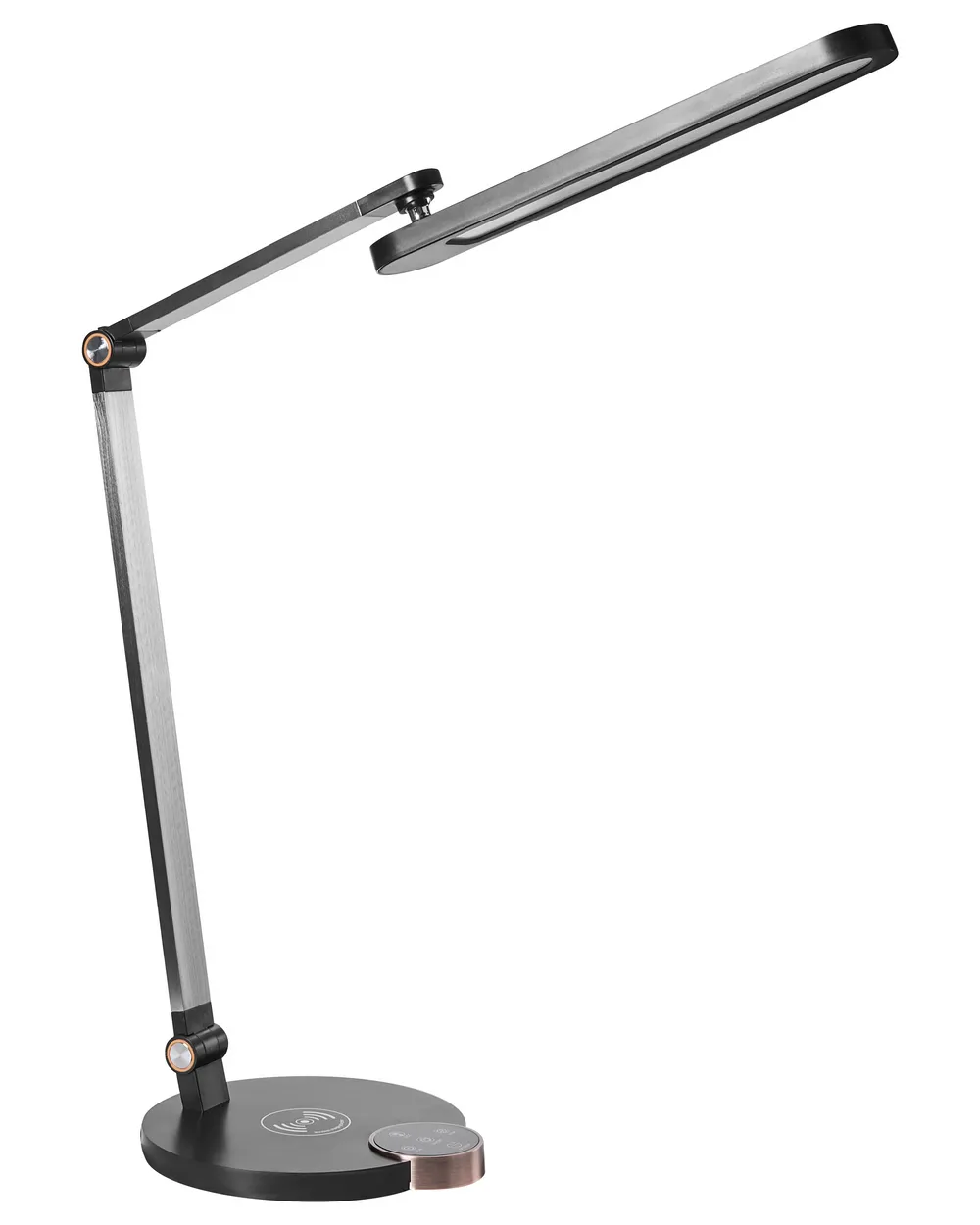 LED Schreibtischlampe CAROY mit kabellosem Ladegerät Schwarz