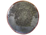 Set of 4 Side Plates THYME Stoneware Dark Green_957270