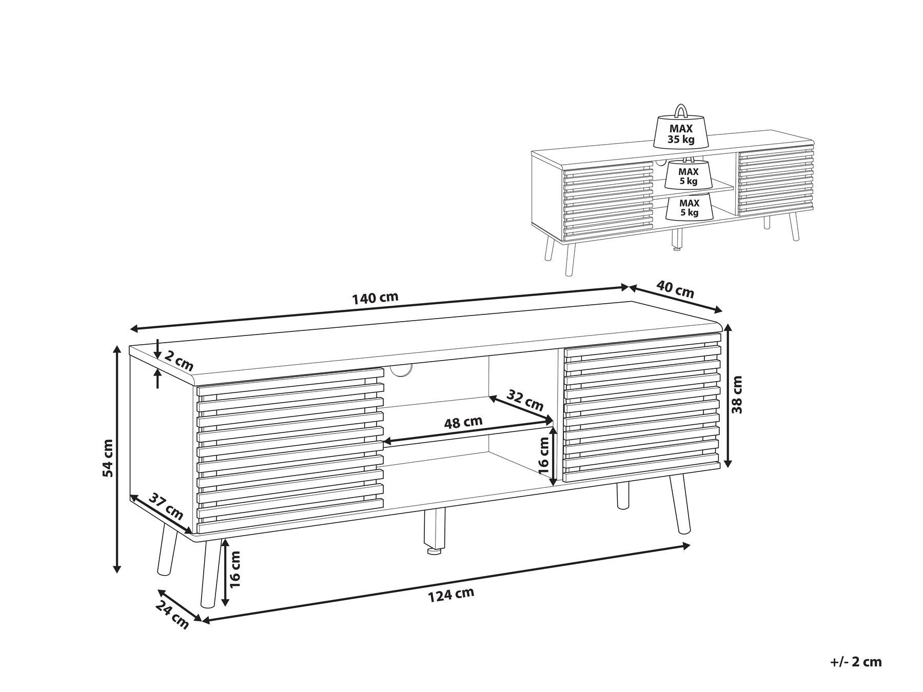 TV Stand PERTH Black_816487