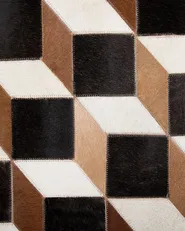 Teppich ALPKOY Braun 140 x 200 cm Echtleder_742774