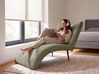 Chaiselongue QUILLY Cord Grün