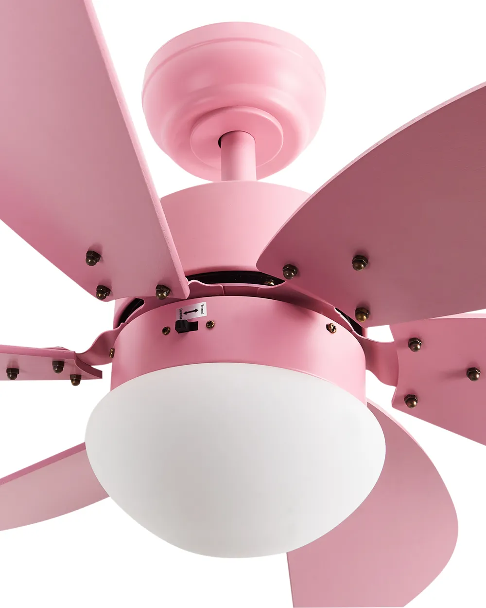 Deckenventilator mit Licht LOGAR mit Fernbedienung LED Rosa_982265