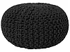 Pouf CONRAD Baumwolle Schwarz