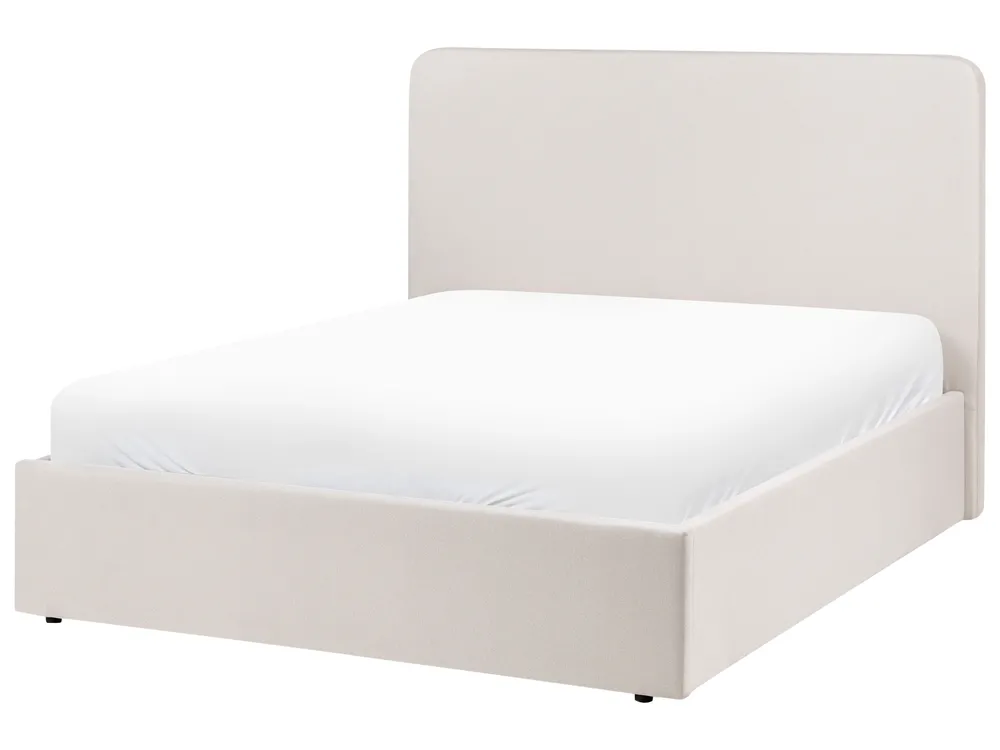 Krevet s prostorom za pohranu BRENON Svijetlo bež 140 x 200 cm_1055967