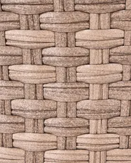 Gartensessel mit Ottomane ARCILLE Polyrattan Braun_1082758