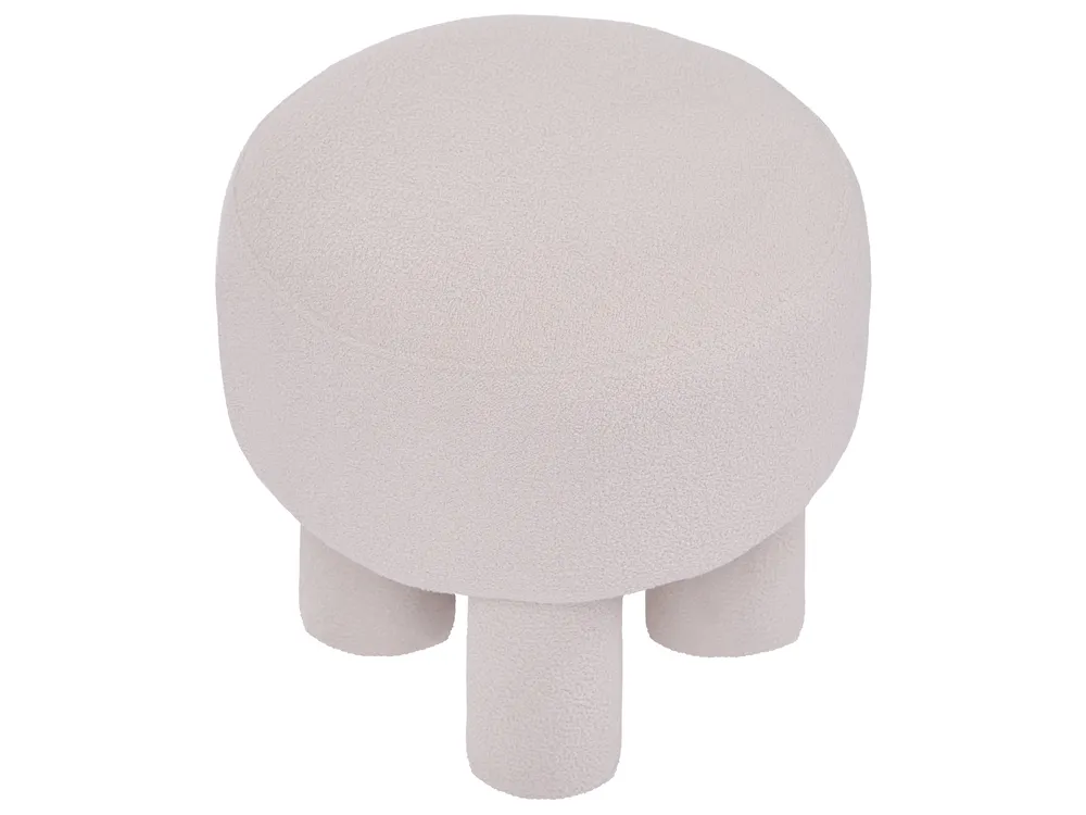 Hocker CANBY Bouclé Cremeweiß_1067020