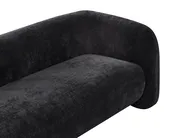 Sofa Set 4-Sitzer LEIREN Chenillegewebe Schwarz_1028718