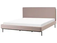 Bett mit Lattenrost Stoff CORIO 180 x 200 cm Taupe_1010382