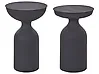 Beistelltisch 2er Set COTA/TENJO Metall Schwarz
