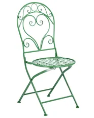 Gartenstuhl 2er Set ALBINIA Metall Grün_1016167